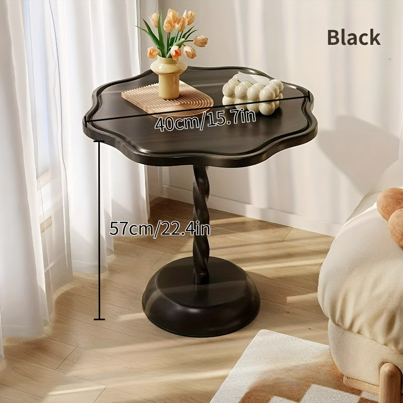 1pc Modern Freestanding Living Room Side Table, Stylish Small Round Coffee Table