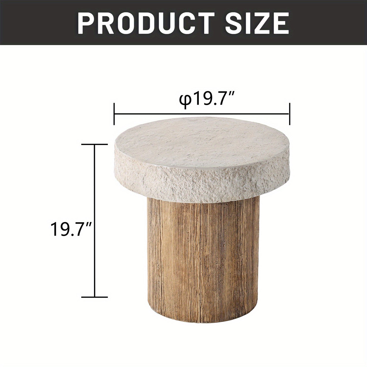 Outdoor Concrete Coffee Table, 20\