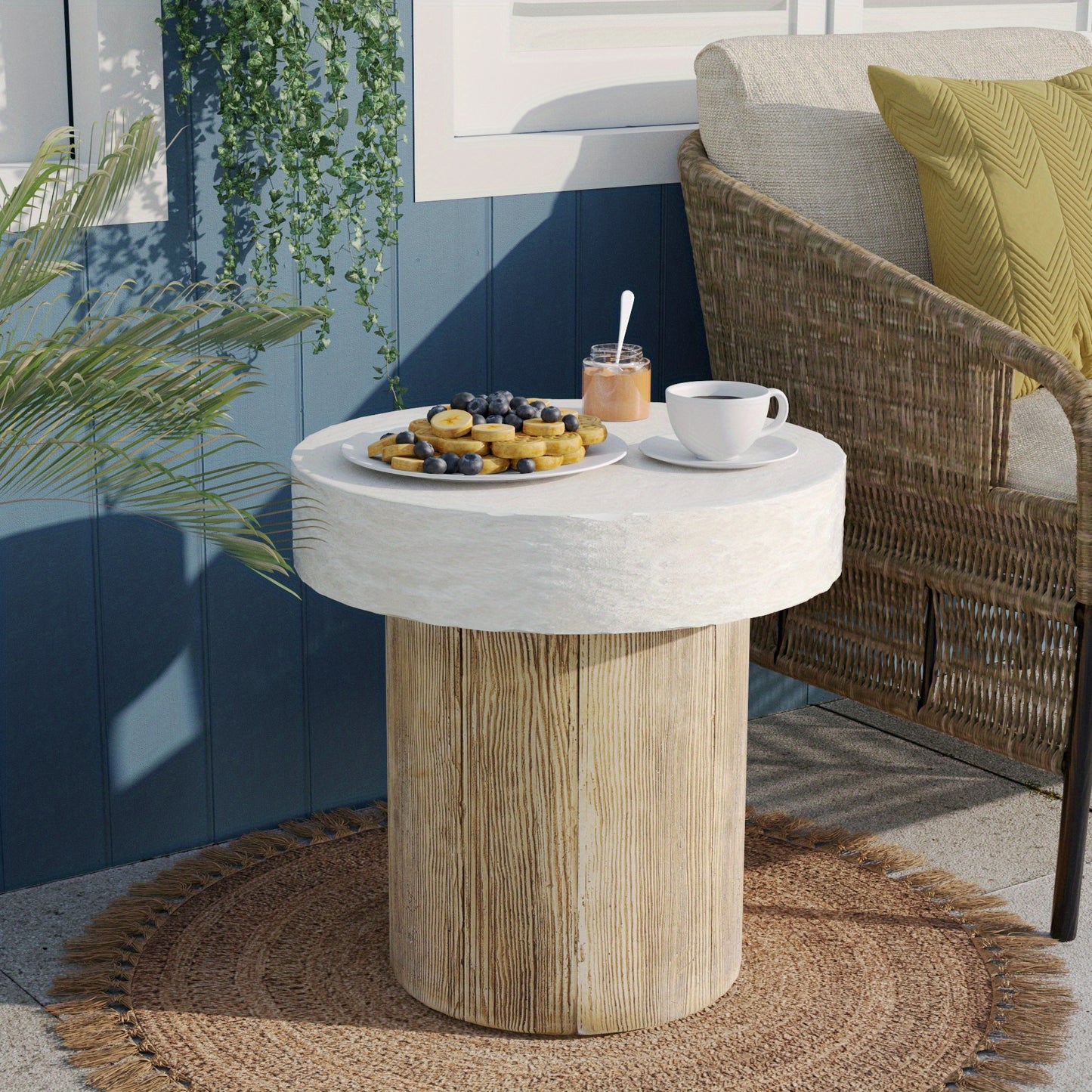 Outdoor Concrete Coffee Table, 20\