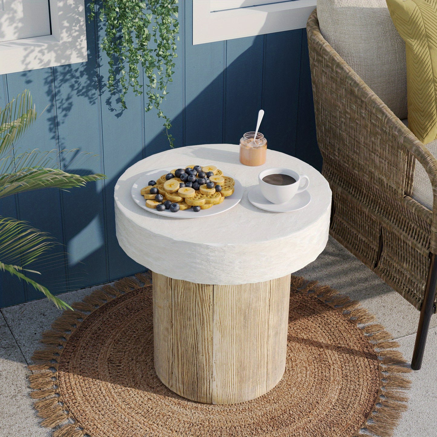 Outdoor Concrete Coffee Table, 20\