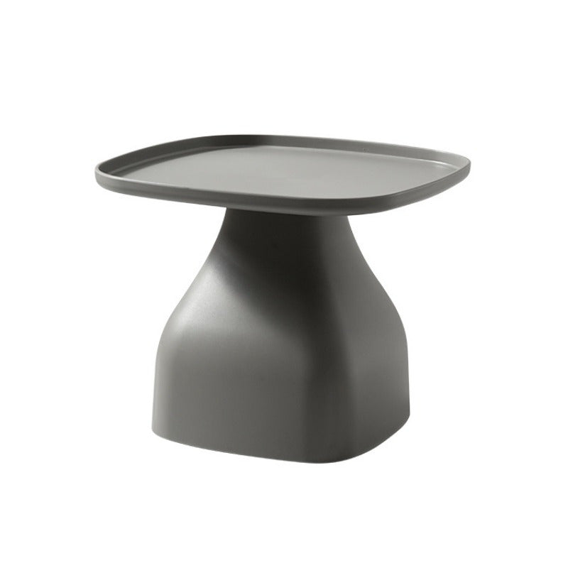 1pc Modern Minimalist Coffee Table - Square, Plastic, Pedestal Base, No Assembly Needed, Ideal for Living Room, Balcony, or Outdoor Use, Indoor Outdoor Coffee Table | Minimalist Coffee Table | Durable Plastic Table