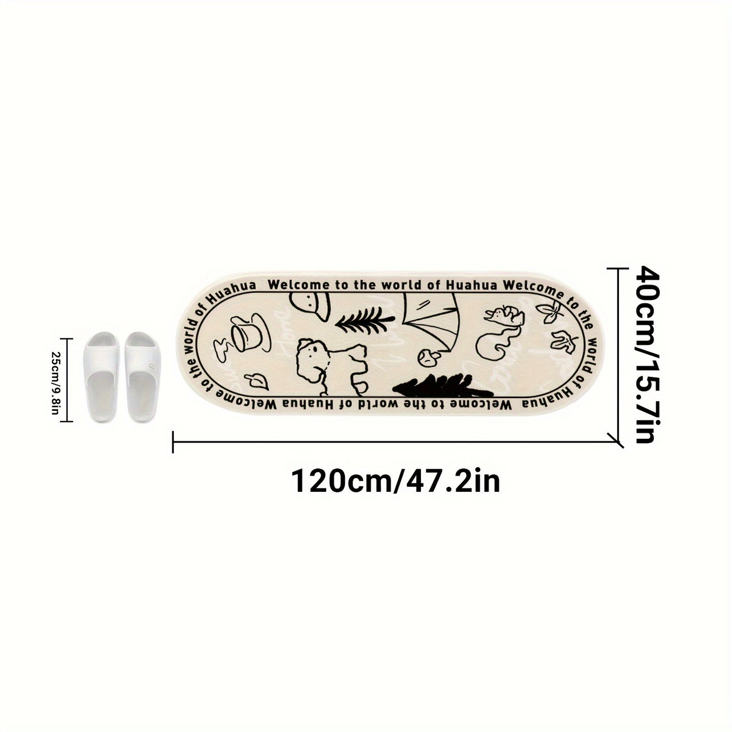 Non-slip Oval headboard rug | 1pc | plush | non-slip, soft | bedroom, living rooms and sofas | farmhouse home decor | aesthetic, minimalist