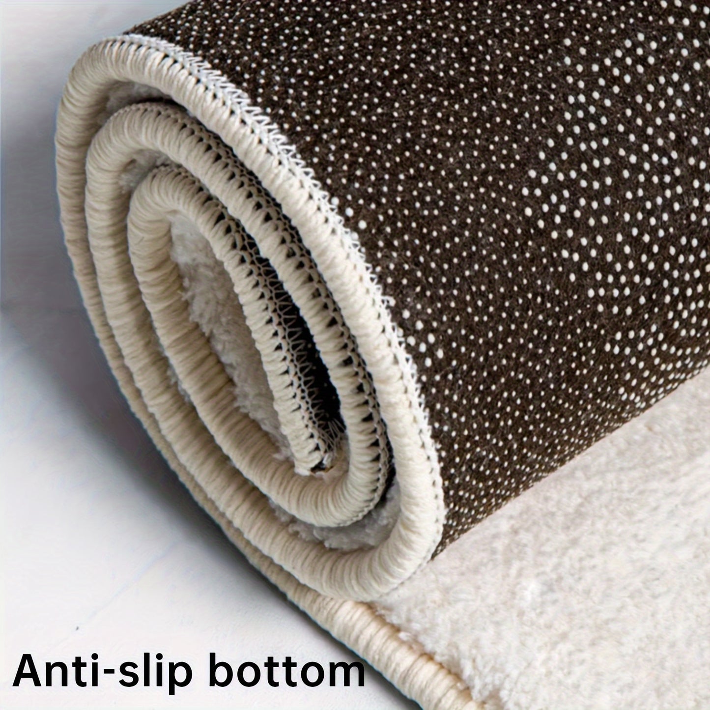 Non-slip Oval headboard rug | 1pc | plush | non-slip, soft | bedroom, living rooms and sofas | farmhouse home decor | aesthetic, minimalist