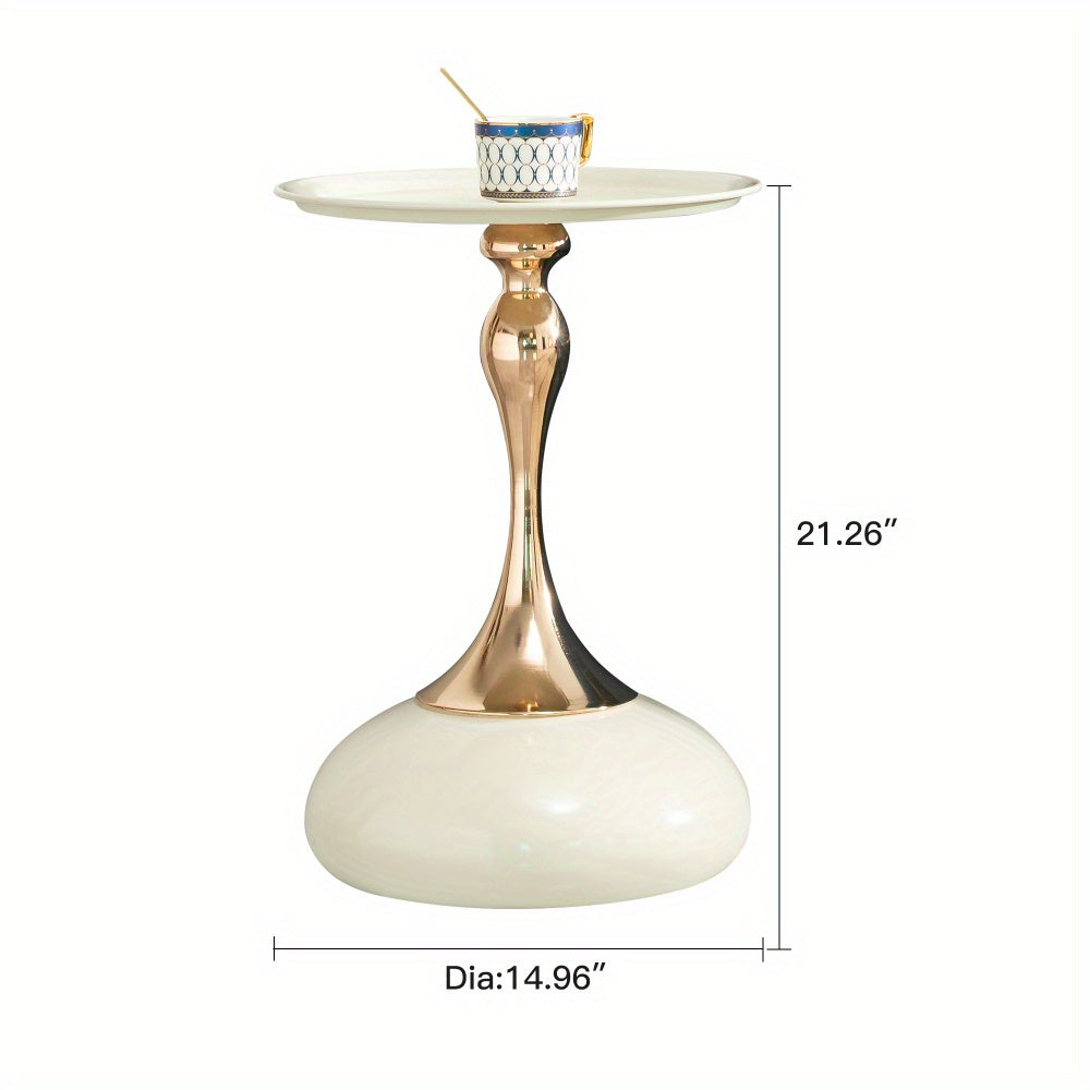 small round side table for small space, Cocktail Table,, Living Room Small Coffee Table, white end table