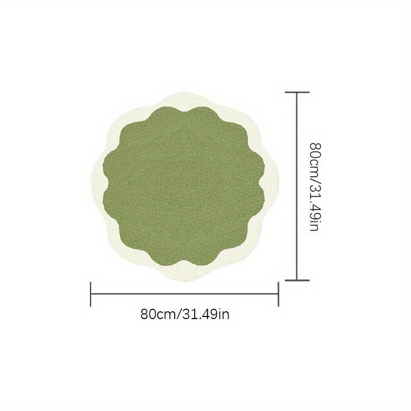1000G Imitation Cashmere 10Mm Cream Style Pink Carpet for The Living Room, Petal-Shaped Rug for Bedroom Decoration, Fresh And Playful Area for Games, Non-Slip Crawling Mat for Home, Fluffy And Soft Carpet for The Wardrobe, Study, And Bedside.