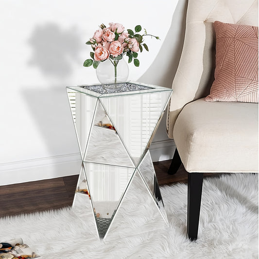 Geometric Mirror Coffee Table Space-Saving Geometric Small Mirror Coffee Table | 12\