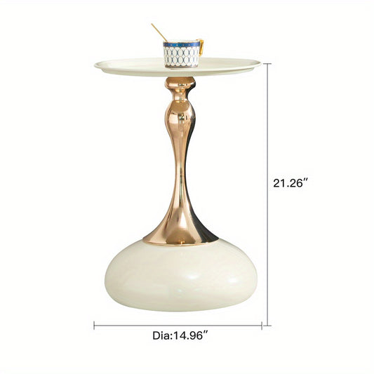 small round side table for small space, Cocktail Table,, Living Room Small Coffee Table, white end table